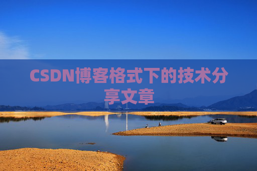 CSDN博客格式下的技术分享文章